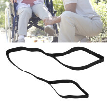Soft Leg Assist Strap in Black with Handy Foot Loop & Hand Grip