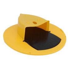Langlebige gelbe Auto-Reset-Katzenfalle für den Innen- und Außenbereich – 31,5x9x31,2 cm