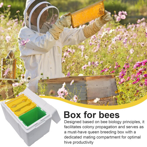 BeesHive Foam Beehive Box For Backyard Beekeeping Kit  Durable Live Bees Starter Equipment, Pollination Breeding Tools 1