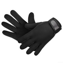 5mm Neoprene Wetsuit Gloves, Thermal, Anti Slip, Scratch Resistant, UV Protection, Water Sports, XL Black