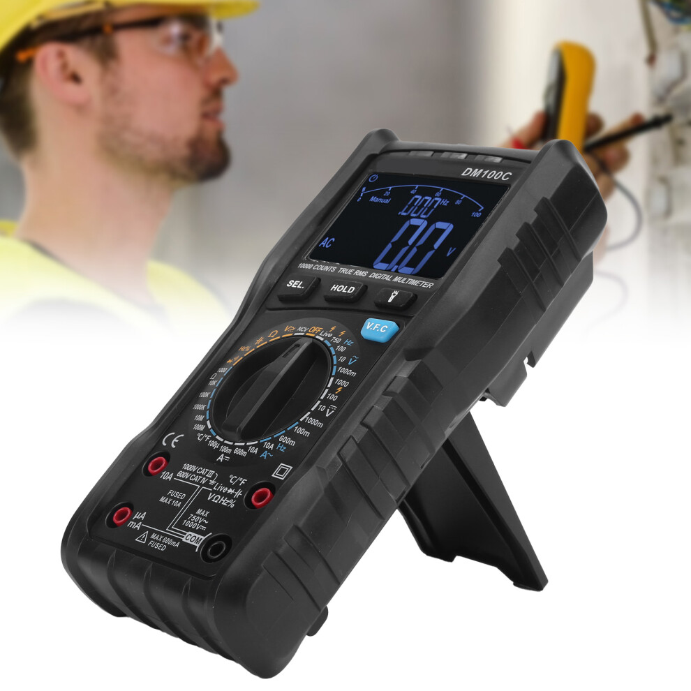 Dm100c Digital Multimeter, High Accuracy, 999.9V/10A With Ncv 9491377673200