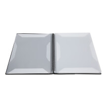 A4 Size Music Portfolio 4 Pages Spiral Bound 180 with 40 Pockets Cover