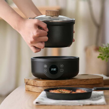 Electric Hot Pot 1.8L Mini Electric Cooker MultiFunction NonStick Pot for Dorm and Soup