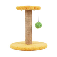 Jouet Ă gratter pour chat, corde en Sisal-une petite fleur jaune
