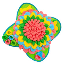 Tapis d'alimentation lente en peluche pour chiens,-rose rouge