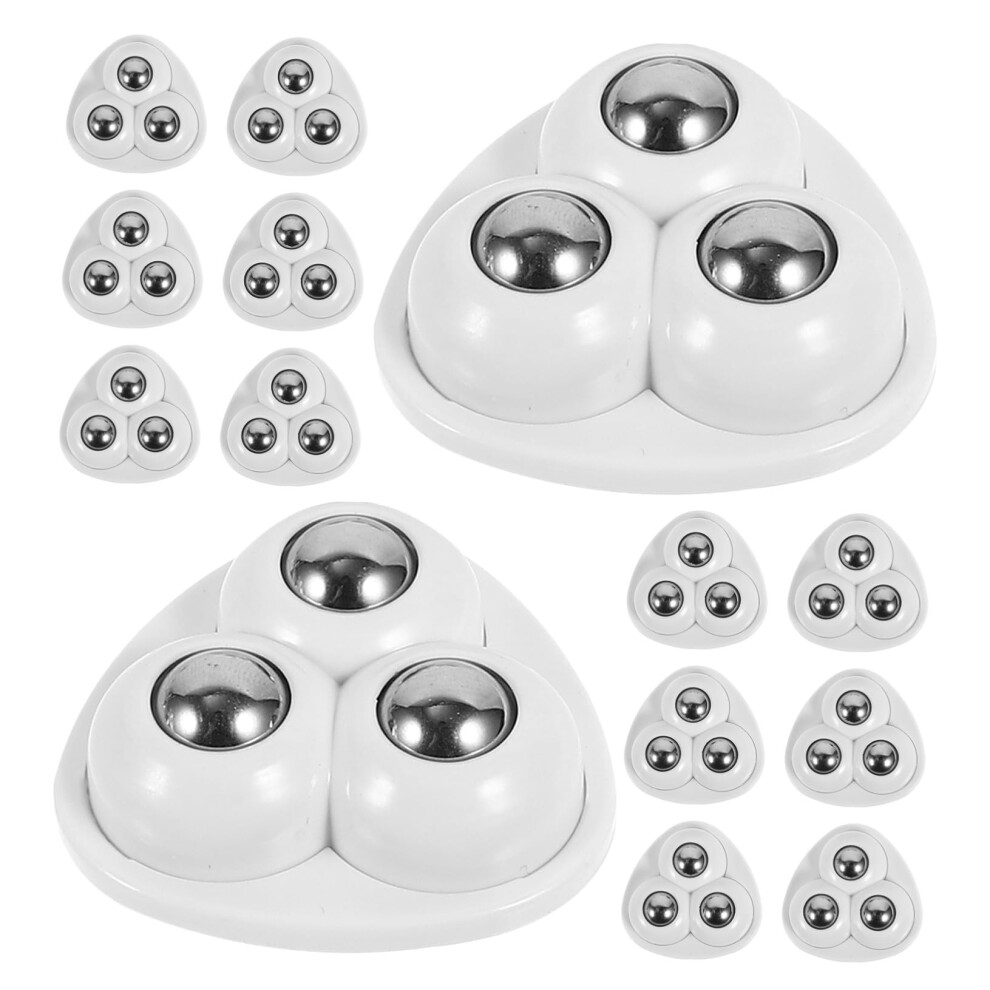 Mini Self Adhesive Caster Wheels 48Pack Nodrill Installation Silent Swivel Sticky Sliders For Small Appliances 9199774290111