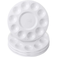 Palette Of Inspiration: Plastic Paint Tray With 10 Wells, Central Reservoir Offers Optimal Color Management, Lightweight & Durable Design For Kids &
