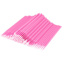 Beauty Tool Revolution, Save Precious Cosmetic With Disposable Micro Applicator Brush, Pink Crystal Stick For Precise Eyelash Extension And Delicate
