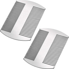 Gentleman's Grooming Companion, Antistatisk, Robust Metallkam, Dobbel Action, Fintanndesign for Uanstrengt styling, Bærbar Kredittkortstørrelse med