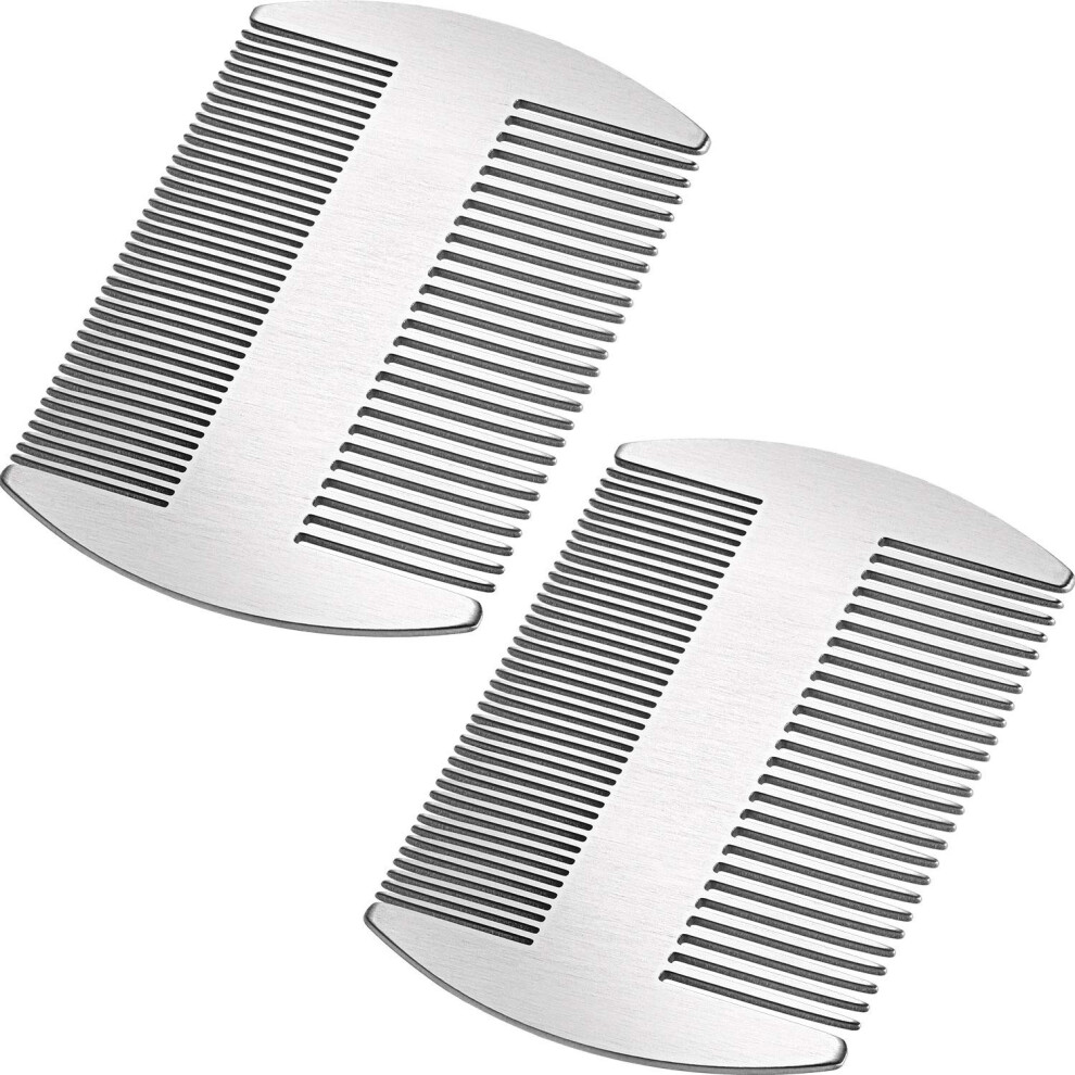 Compact Metal Hair Combs, Stainless Steel Credit Comb & Flat Top Clipper, Patented Anti-static Design for Cutting-edge Styling For Nightclubs