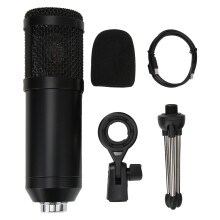 Voice Changer with Sound Card and Condenser Microphone - Podcast Equipment Bundle Offering Excellent Sound Quality and Anti-Wind Foam Cap for