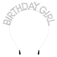 Funkelndes Strass-Diadem, klassisches Design, verstellbare Größe, perfektes Geburtstagsgeschenk für Frauen und Mädchen, wiederverwendbares Happy