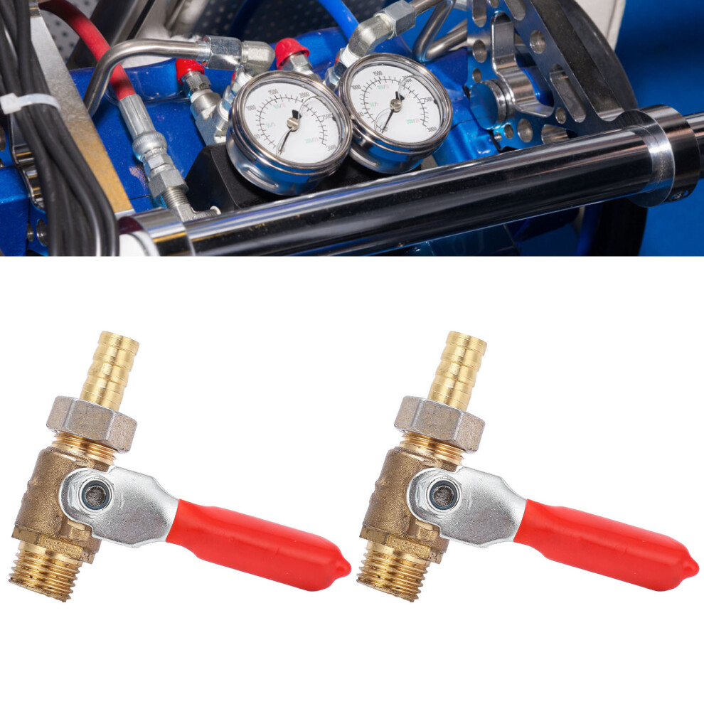 2Pcs 1/4 Brass Pneumatic Ball Valve For Air Compressor Accessories 8081377676502