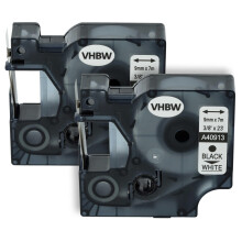 Variation Ink Cassette Tape 9 mm for Dymo Label Maker 2000, 3500, 4500, 5000, 5500, DYMO D1 40913. Ref: 9011