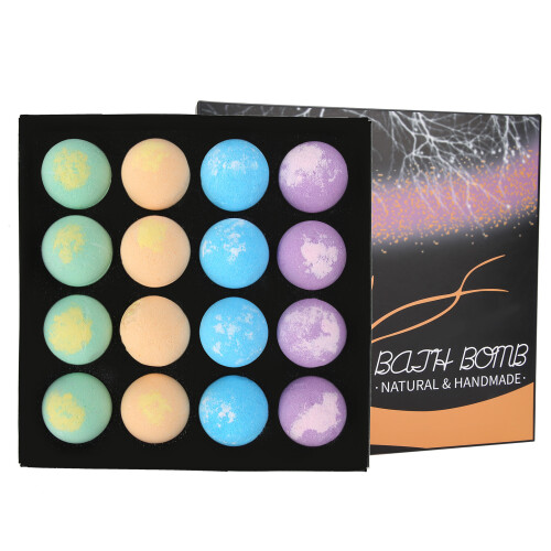 Σετ δώρου Lavish Bath Bombs, Ενυδατική & Αρωματοθεραπεία, 16 τεμάχια μπάλες μπάνιου, 30 γρ. η 1