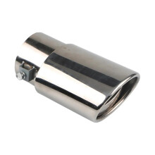 63mm Blue Burnt Stainless Steel Car Exhaust Muffler Tip, Straight Tailpipe for Modification