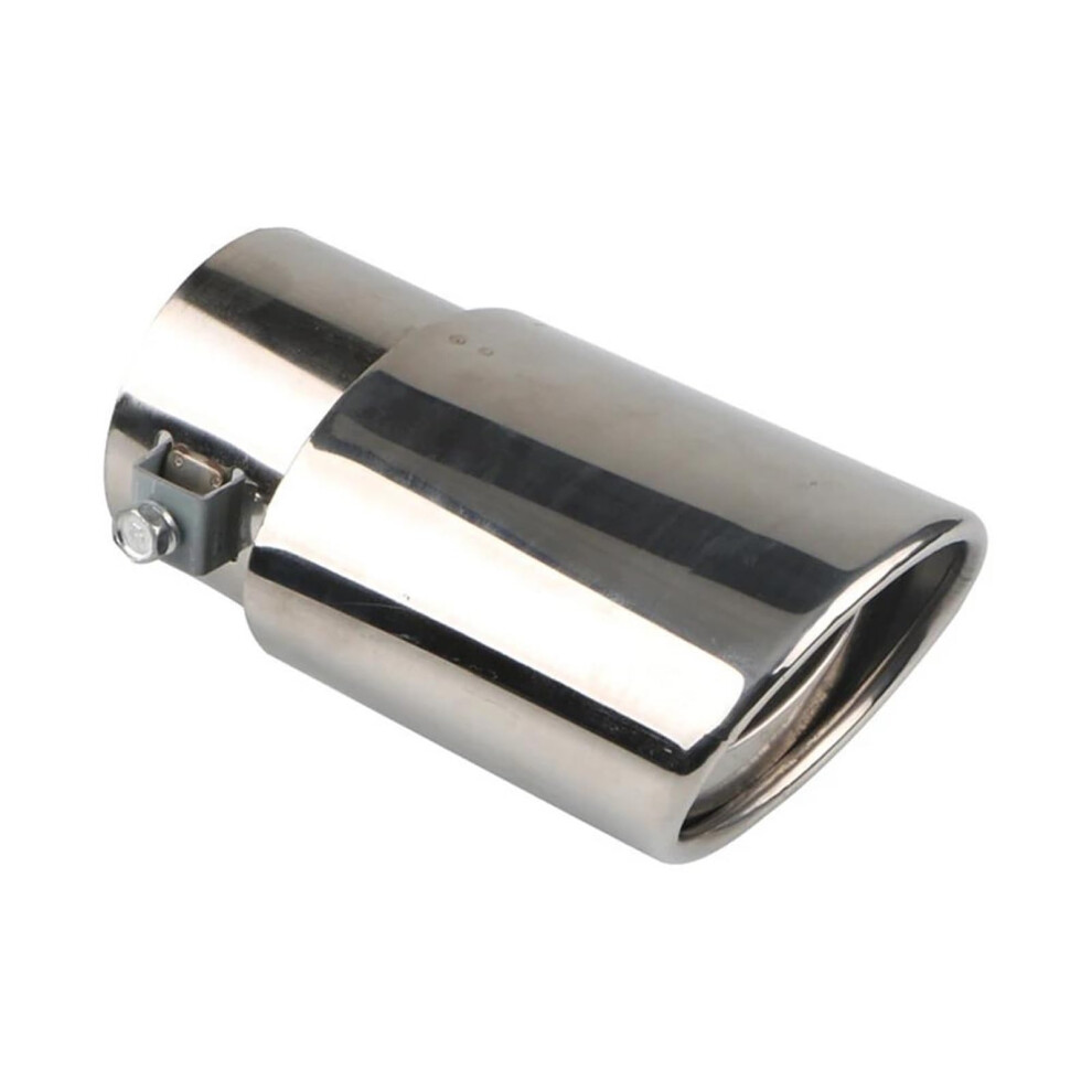 63Mm Burnt Stainless Steel Car Exhaust Muffler Tip, Straight Tailpipe For Modification Blue 9187378638507