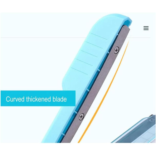 A5 Mini Guillotine Paper Trimmer with Clear Alignment Grid for Precise Cutting and Photos 1