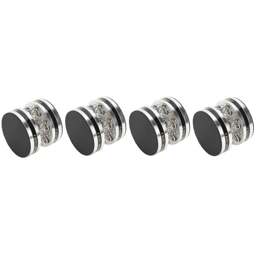 Isolation Feet Pad Spring For Turntables & Audio Equipment, Silver 7901377679482