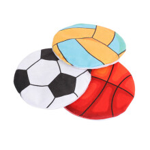3PCS Round Shape Cat Crinkle Toy Filled Catmint Cute Playing