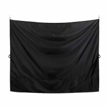 Campervan Rear Door Curtain Waterproof Oxford Privacy Screen Sunshade Outdoor Adjustable Black 183x168cm