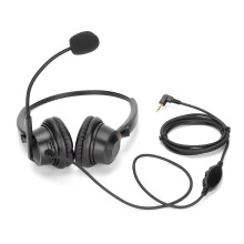 Headset for Video Conferencing Platforms, USB Audio Controller, Intuitive Inline Controls for Seamless Meetings