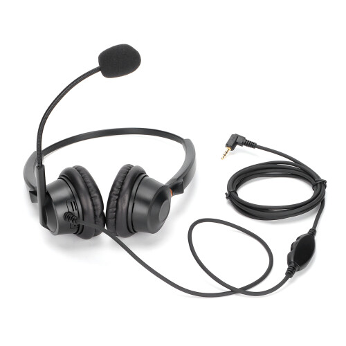 Headset for Video Conferencing Platforms, USB Audio Controller, Intuitive Inline Controls for Seamless Meetings