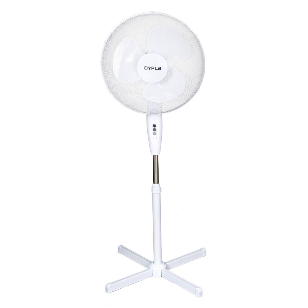 New Oypla Electrical 16" Oscillating Pedestal Electric Cooling Fan Oyp3080