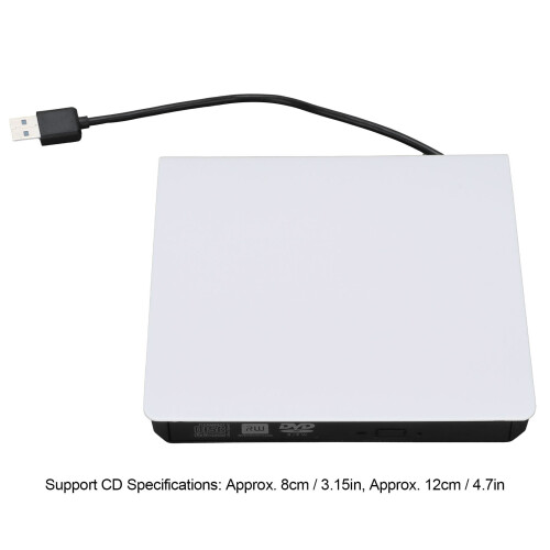External USB3.0 Optical Drive DVD/CD Reader Burner 8x 12cm Slate 2