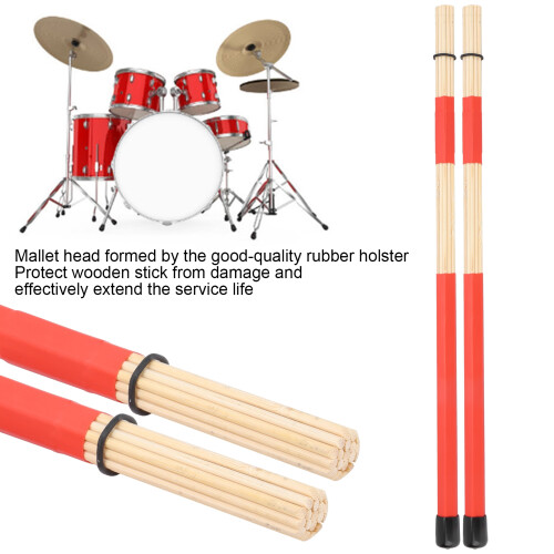 1 Paar Rote Ahorn-Big-Ring-Schlägel für Percussion-Performance 2