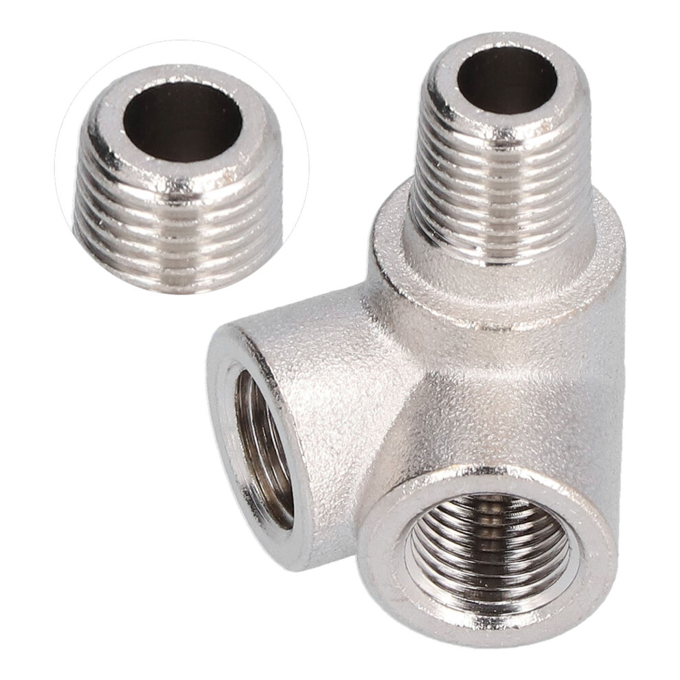 4-Way Side Outlet Bracket For Inverter Air Compressors, Brass, 12X12x12x13mm 9361377681096