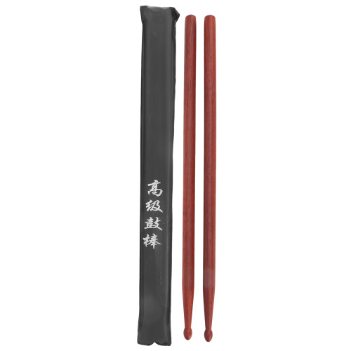 2Pcs Red Mahogany Drum Sticks MD83 EcoFriendly Strong Gravity 1