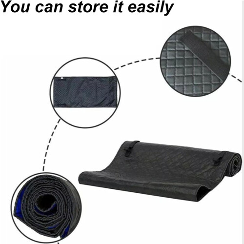 Mechanic Work Mat Oil Drip Pad with Stain Resistant Surface, Foldable for Garage, Workshop, Driveway 2