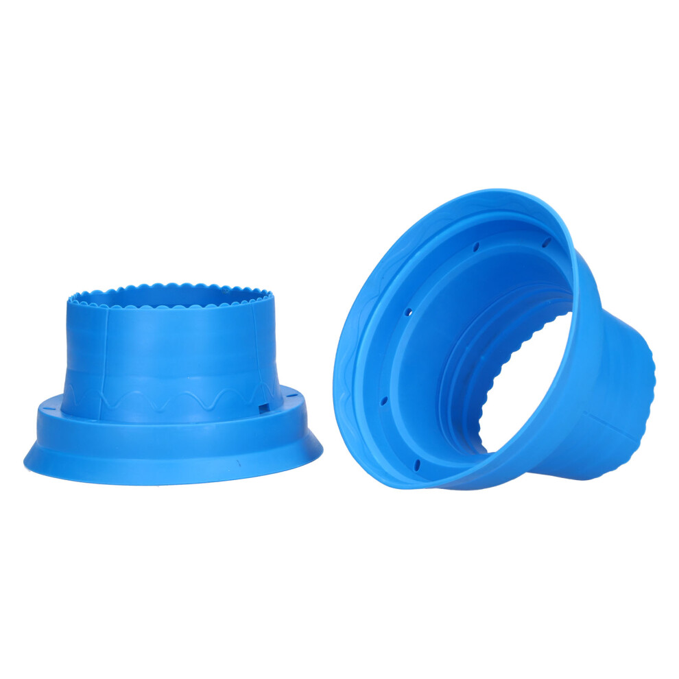 2Pcs Waterproof Speaker Cover Silica Gel Mount Adapter Pad For Car Audio Blue 6931377682060