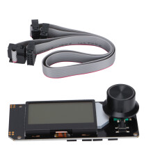 Mini12864LCD-skærm til 3D-printer, berøringsgrænseflade, kompatibel med RGB LED-skærm, encoderknap, SD-kortlæser, plug 'n' play, understøtter