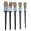 Set di 5 pennelli per detailing auto - Manico nero, 21 cm 2