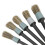 Set di 5 pennelli per detailing auto - Manico nero, 21 cm 6
