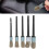 Set di 5 pennelli per detailing auto - Manico nero, 21 cm 16