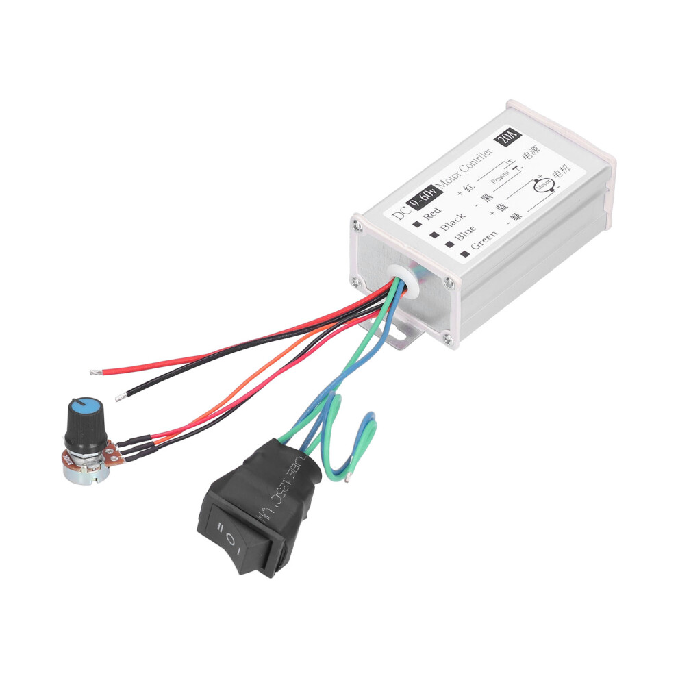 Motor Governor Pwm Dc 9-60V 20A Infinitely Forward Reverse Switch 6921377683334