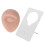 Kit de modelo de piercing reutilizável em silicone, flexível, elástico e transparente, com suporte de acrílico. Alta qualidade, compatível com 1