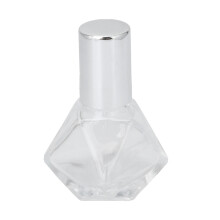 Compacte roll-on flesjes voor etherische oliën, duurzame, lekvrije glazen parfumflesjes met zilveren dop, navulbaar, herbruikbaar en gemakkelijk te