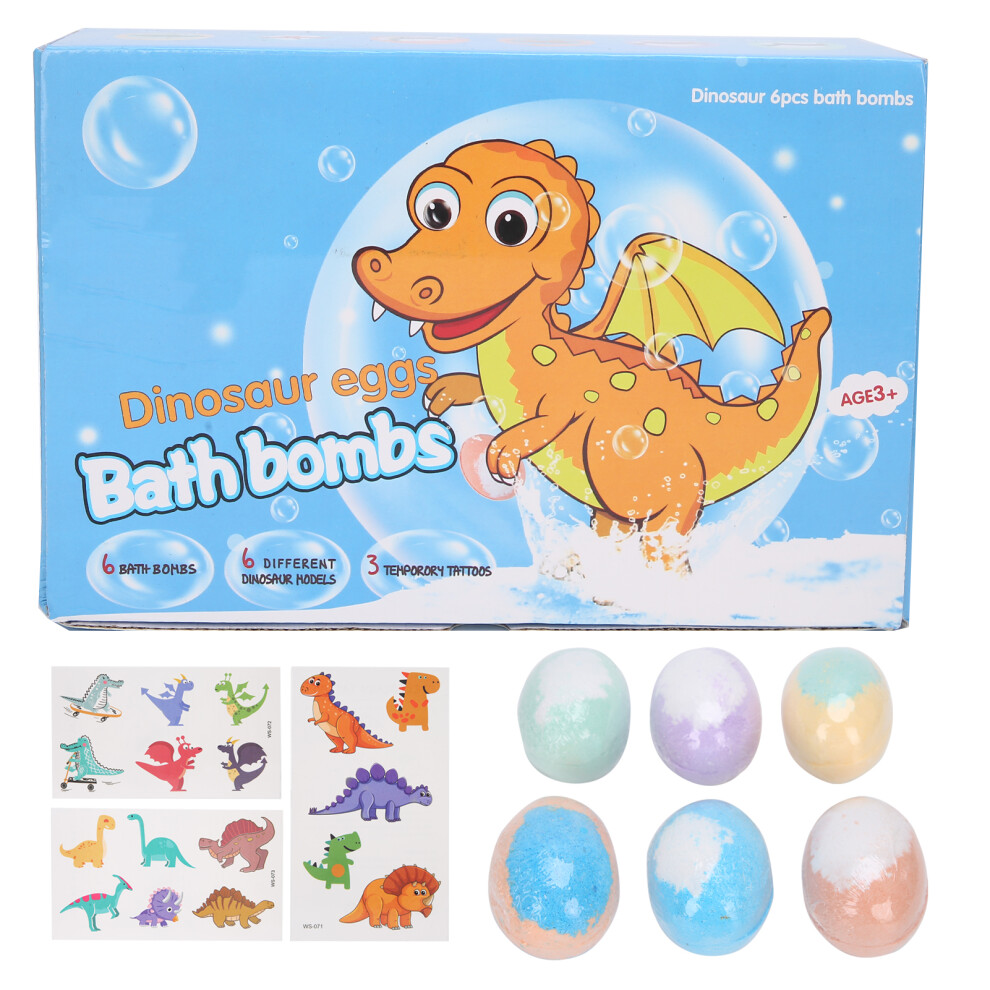 Dino Egg Bath Bombs For Children With Surprise Toys Inside, Natural Organic Bubble Bath With Unique Scents And Hydrating Formula For Kids