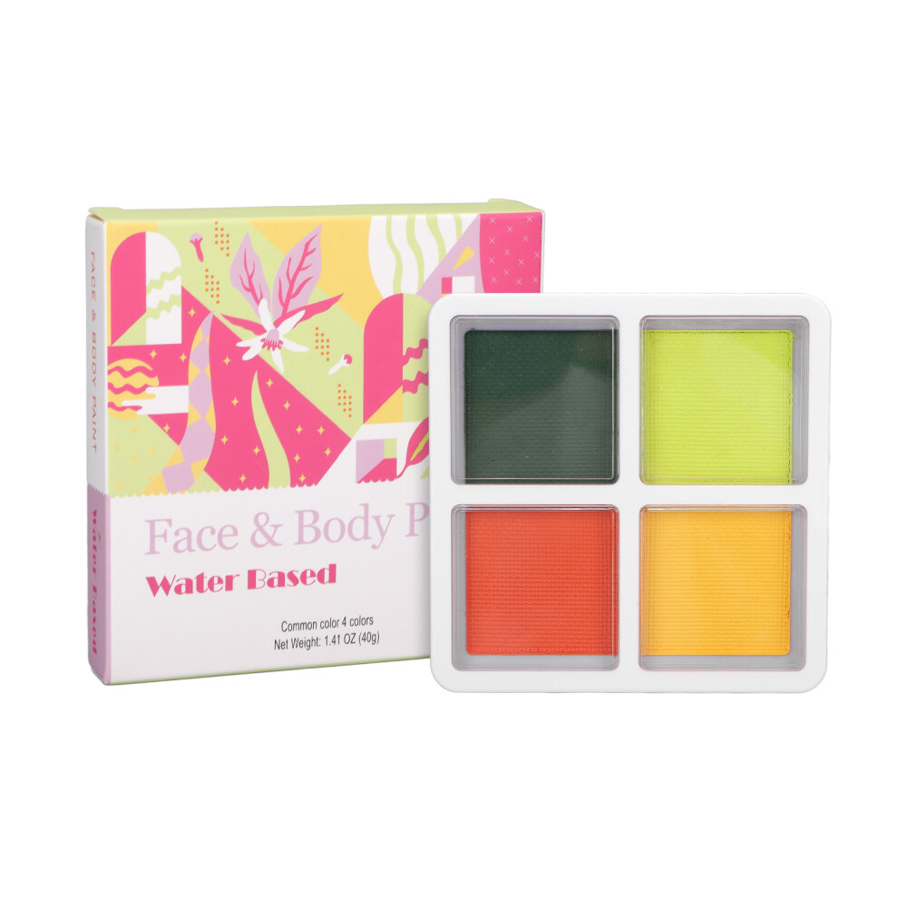 Face Painting Kit For Kids Adults Water Based Face Paint Quick Drying Professional Face Body Makeup Non Toxic Safe Hypoallergenic Gentle Formula Hal