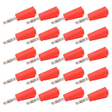 Connecteur de câble audio pour instruments électroniques, excellente conductivité électrique, fiches bananes de 4 mm en laiton et cuivre raffiné