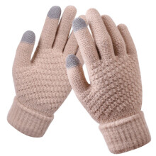 Warm and Comfortable Gloves, Winter Gloves for Women with Fleece Lined Touchscreen Compatibility, Elastic Cuff Knit Design for Cold Weather, Soft