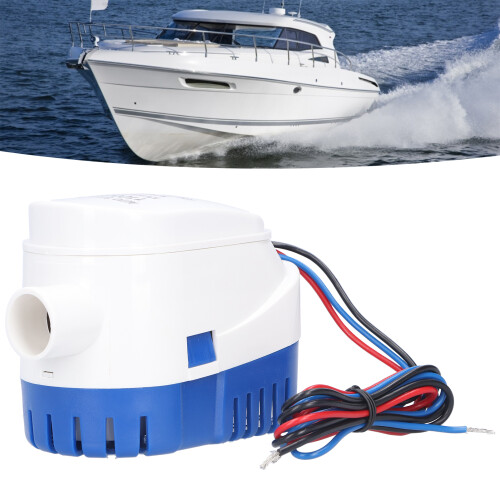 Pompe de cale submersible 24 V DC 600 GPH ABS blanc mini