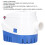Pompe de cale submersible 24 V DC 600 GPH ABS blanc mini 4
