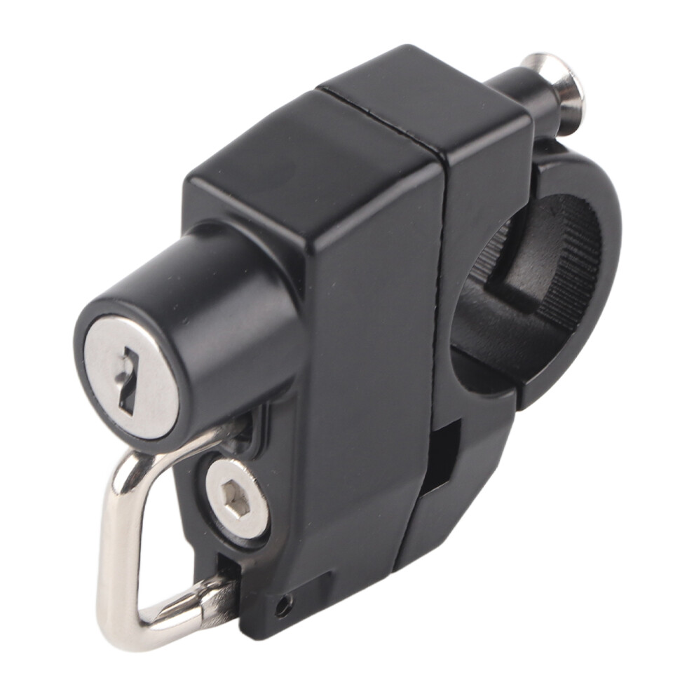 Universal Metal Motorcycle Helmet Lock For 22Mm Handlebar With 2 Keys 5061377684496