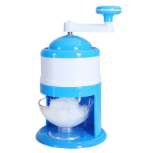 Manual Ice Crusher with Stainless Steel Blades, Hand Crank Ice Shaver for Home and Outdoor Drinks