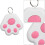 Waterproof Pet Tracking Device Cat Claw Shape Long Standby RealTime Item Tracker Pink 4